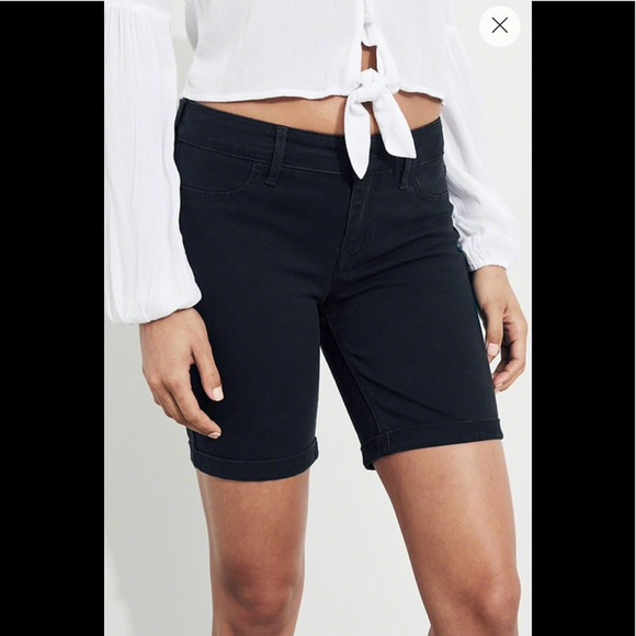 Hollister NWT bermuda boyshorts shorts size 0 blue - Picture 1 of 7